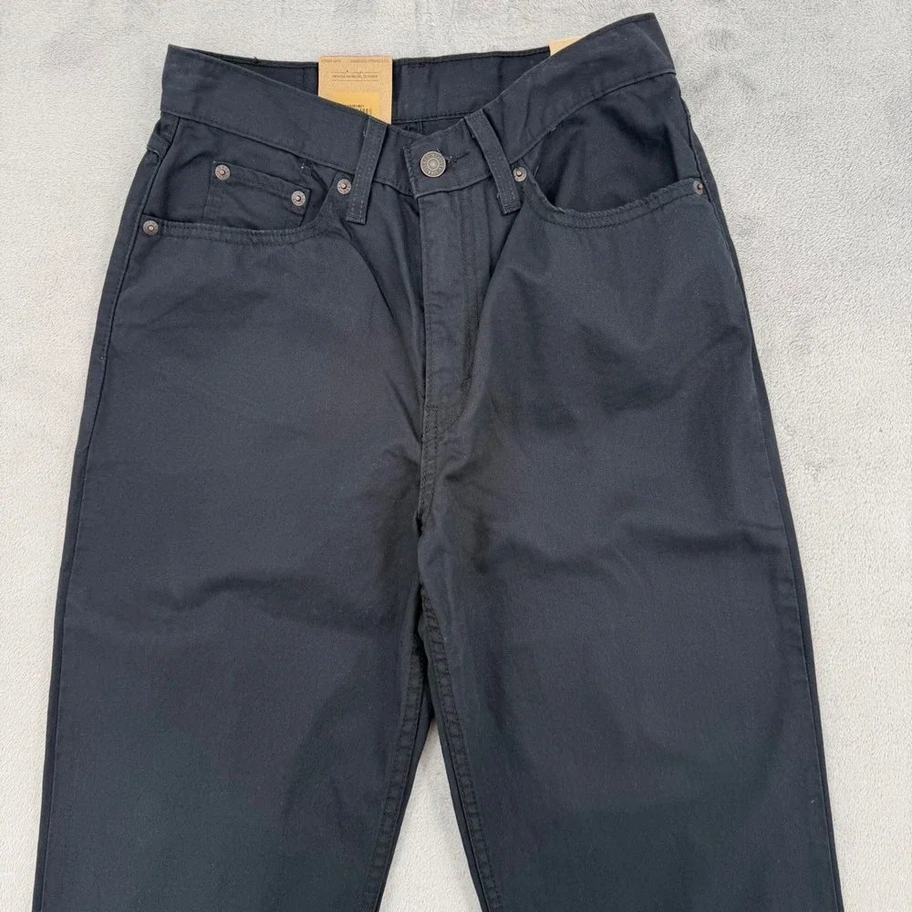 Levis 80s Mom Lightweight Jeans Womens W 27 L 30 High Rise Tapered Leg Black